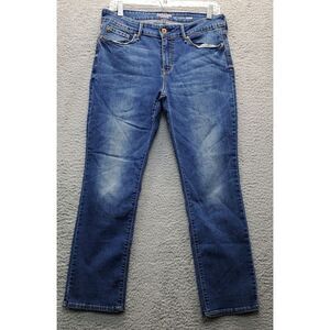 Levi's Jeans‎ Womens Size 31X30 Blue Denim Modren Slim Fit Mid Rise Straight Leg